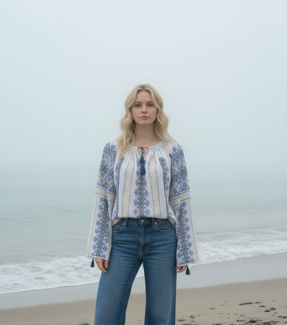 The Ram’s Horn Handcrafted Blouse