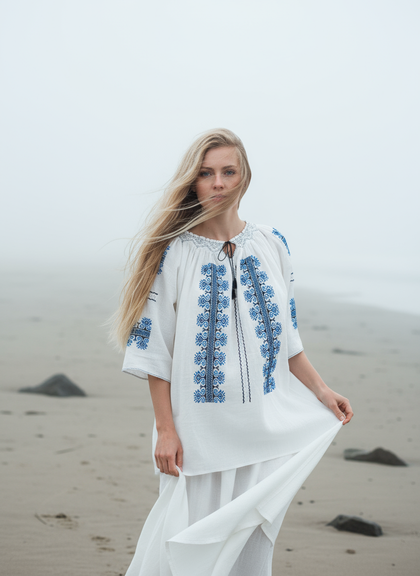The Ram's Horn Romanian Blouse