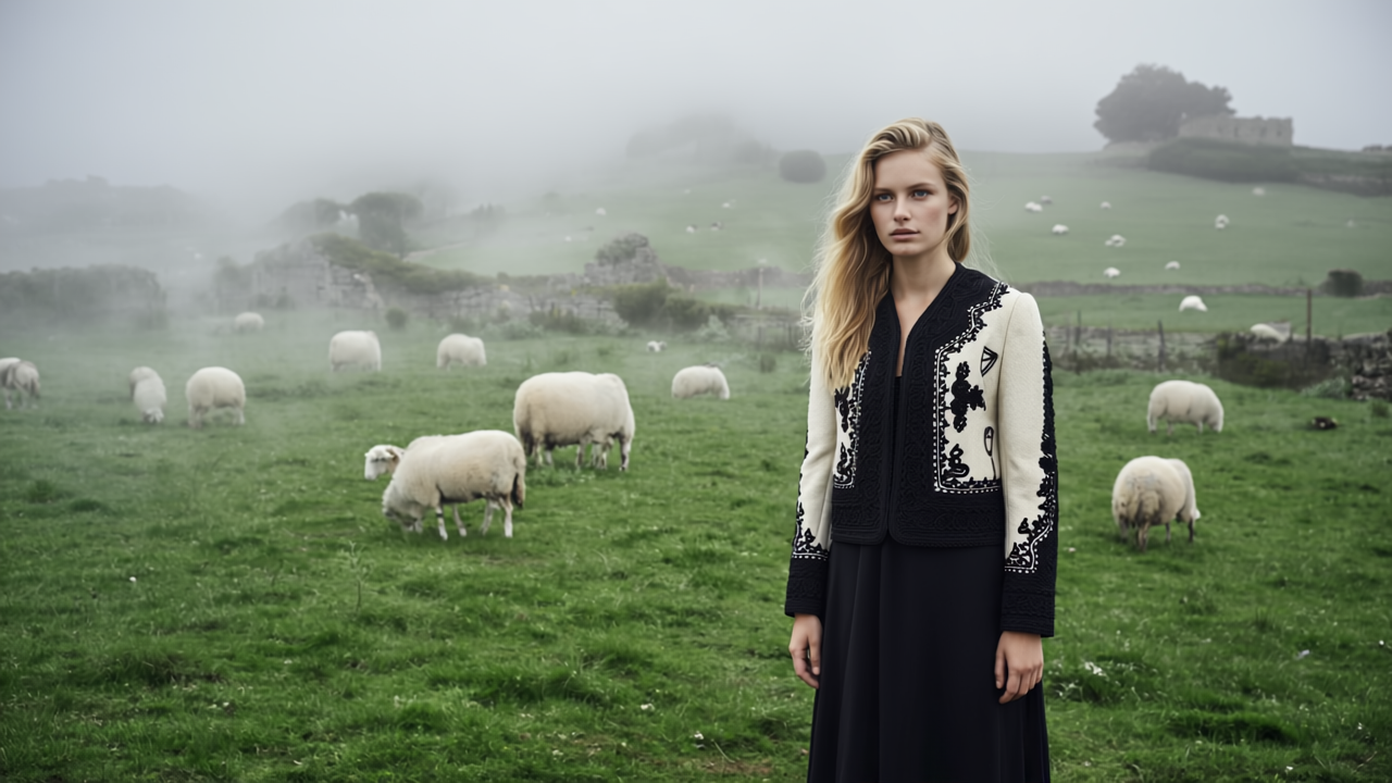 Handcrafted ‘Martha Bibescu’ Wool & Cashmere Jacket