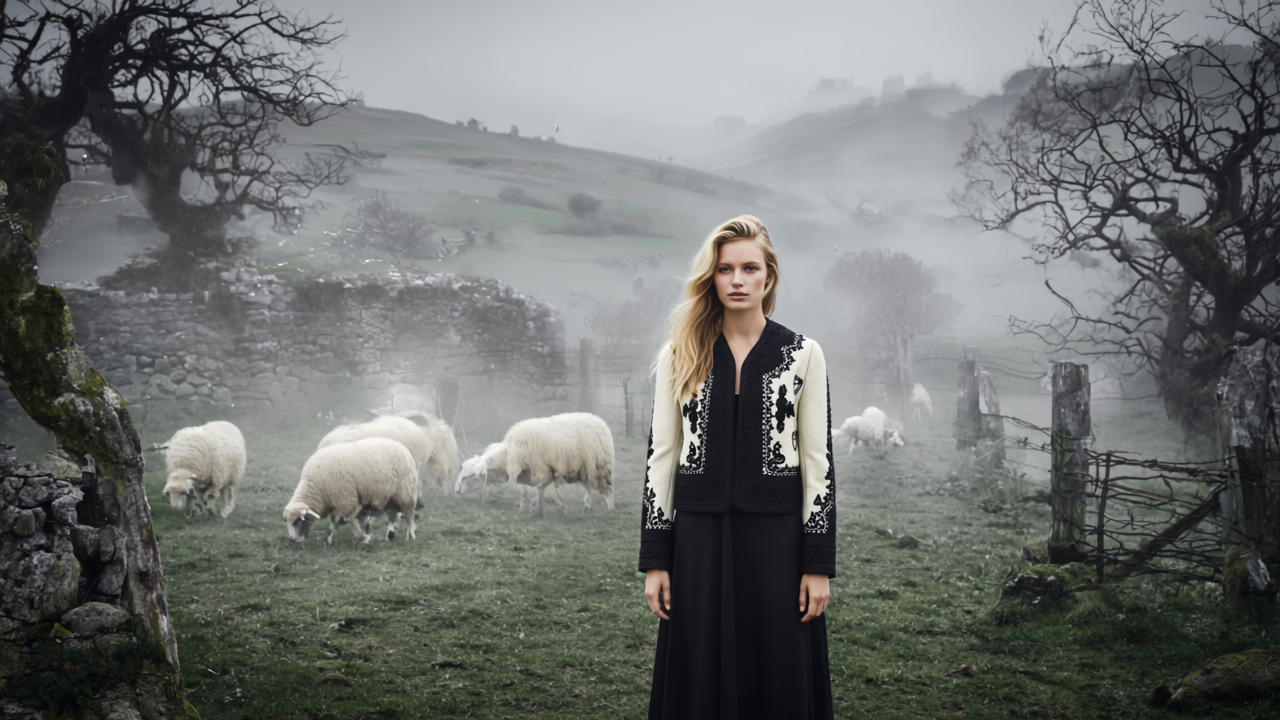 Handcrafted ‘Martha Bibescu’ Wool & Cashmere Jacket