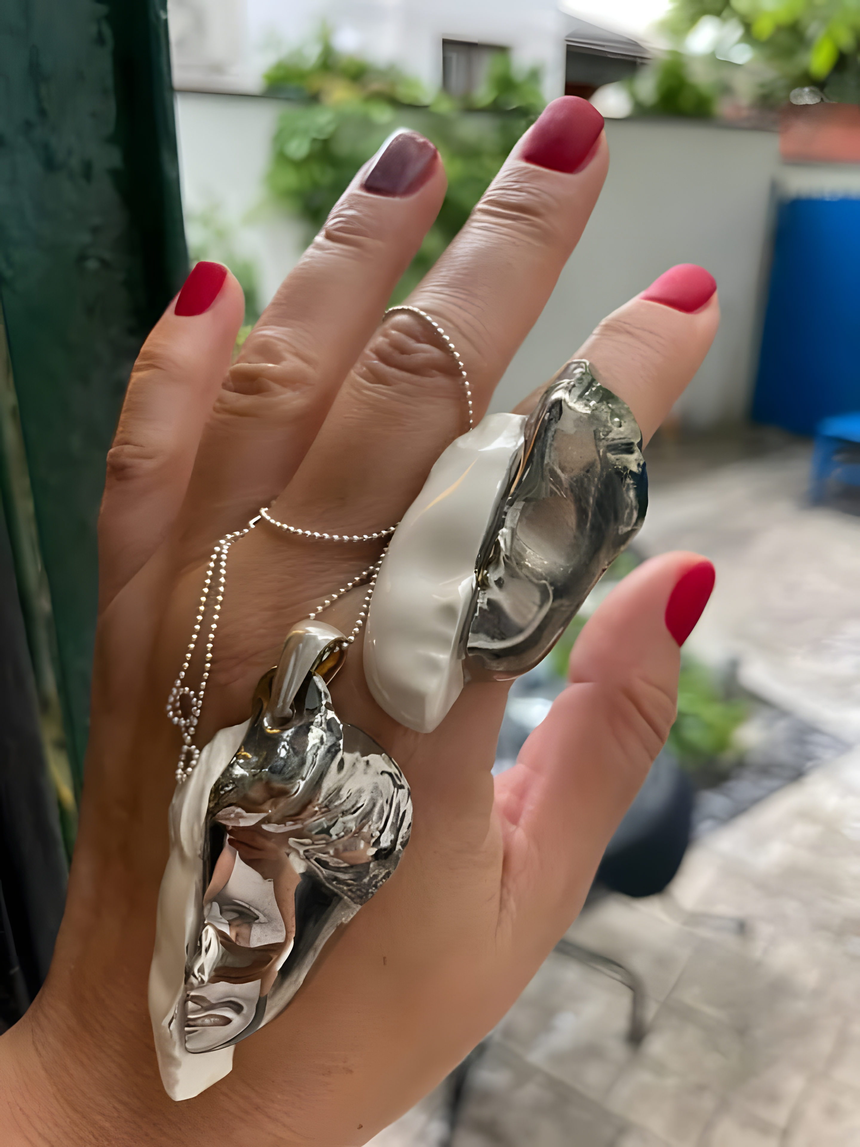 Ceramic  Ring Blanche XXI