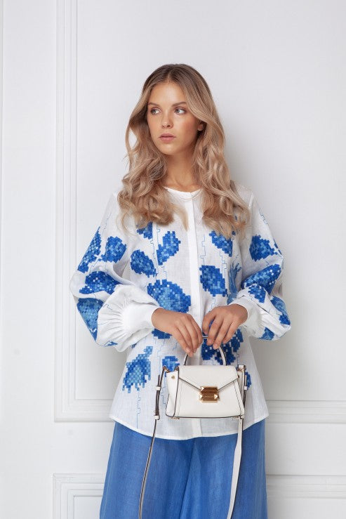 Camelia blouse in blue