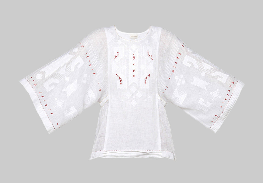Bluza Brodata Braille Alba