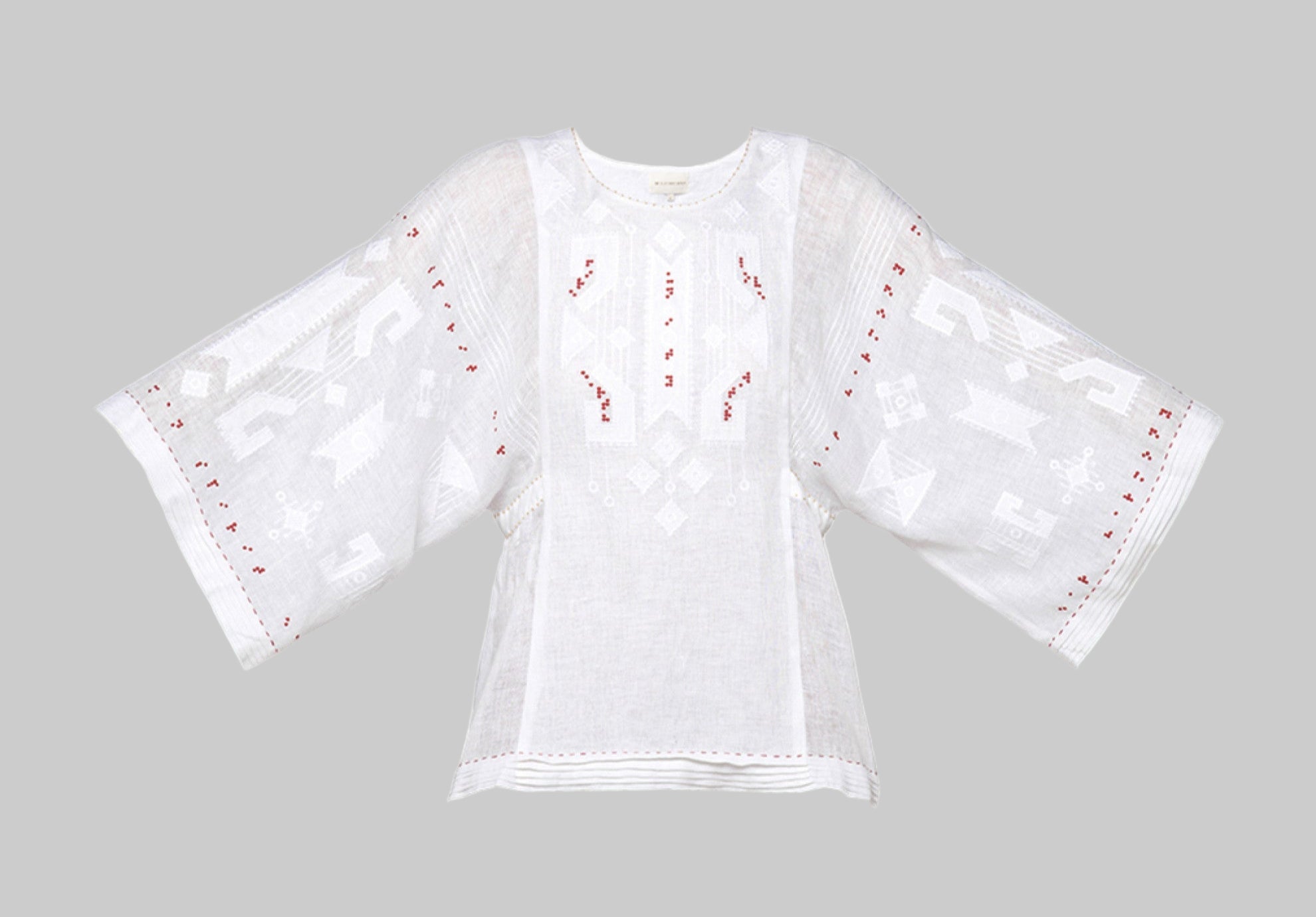Bluza Brodata Braille Alba