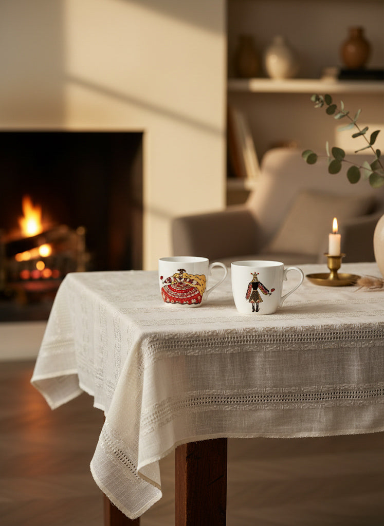 Two Mugs Matchig Set Fairy Couple