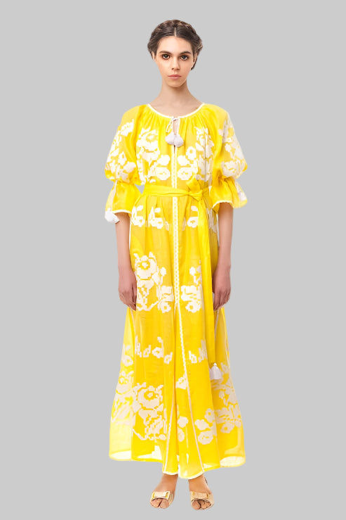 Hand-Embroidered Vyshyvanka-Inspired Summer Dress