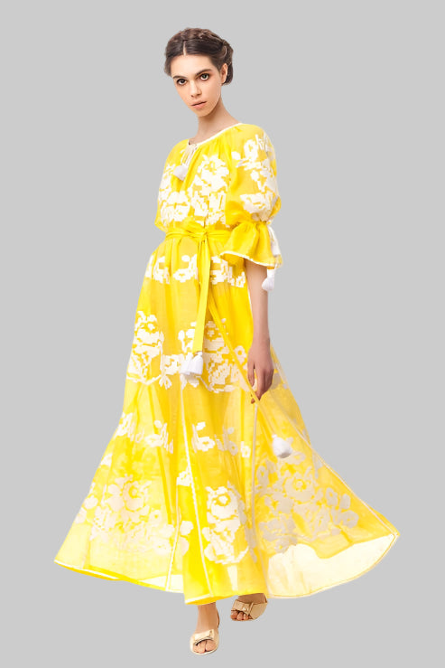 Hand-Embroidered Vyshyvanka-Inspired Summer Dress