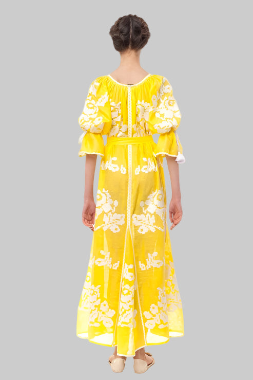 Hand-Embroidered Vyshyvanka-Inspired Summer Dress