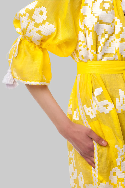 Hand-Embroidered Vyshyvanka-Inspired Summer Dress