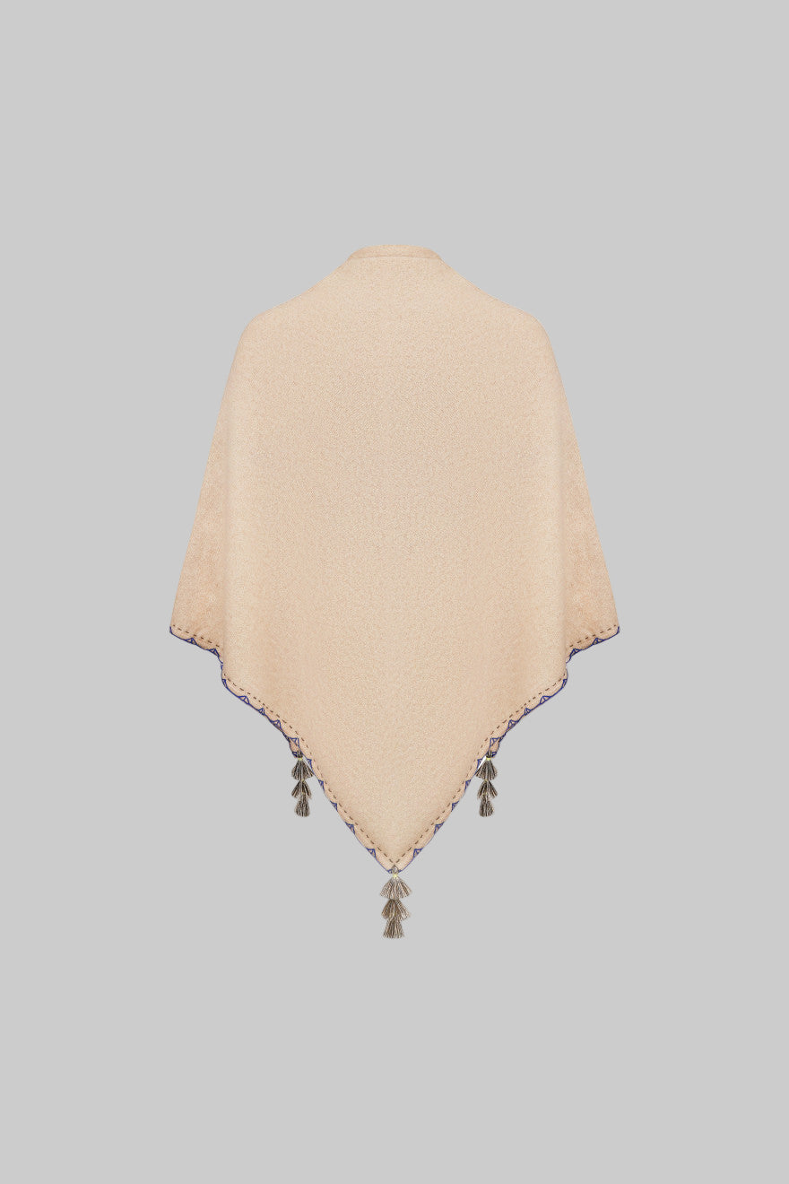 Hygge Poncho Combed Cashmere