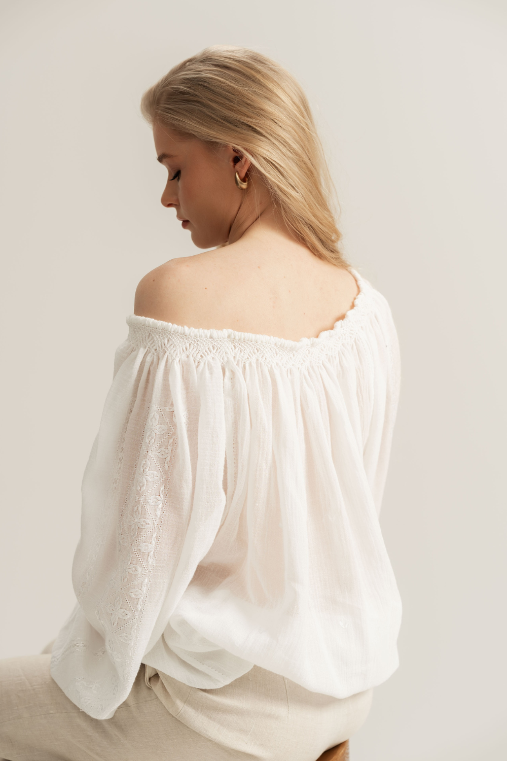 Alba Handcrafted Romanian Blouse