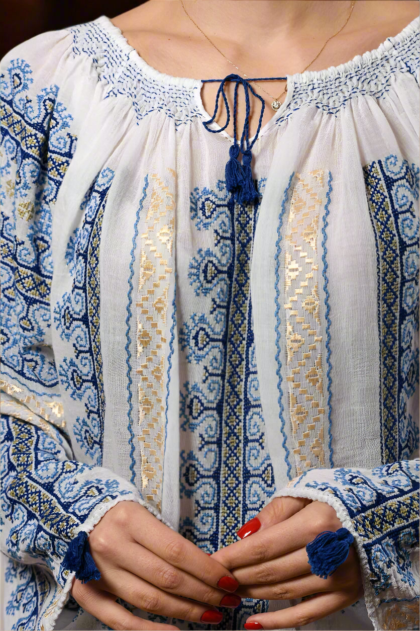 The Ram’s Horn Handcrafted Blouse