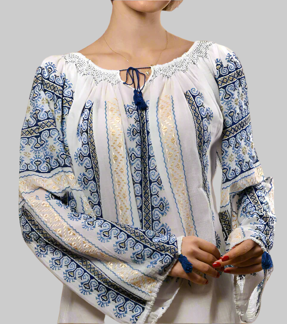 The Ram’s Horn Handcrafted Blouse