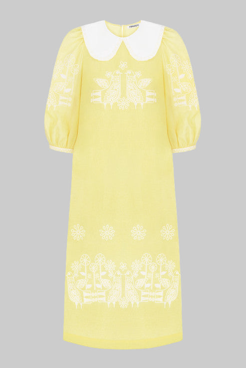Rochie galbena maxi Zozulya