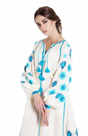 Embroidered dress AURORA