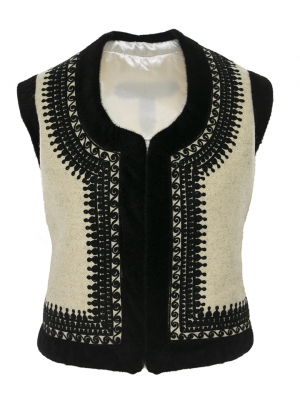 Genuine Wool and Cashmere Crafted Romanian Vest model 01