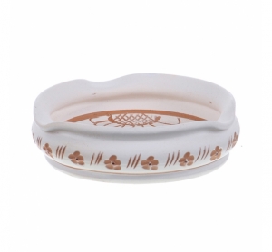 Scrumiera ceramica alba de Corund