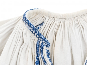 Vintage Romanian Embroidered Blouse
