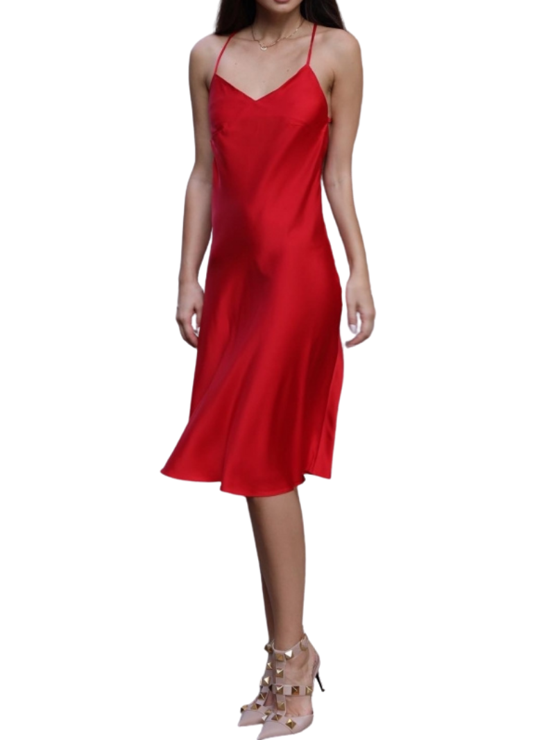 Infinity Red Slip Dress 