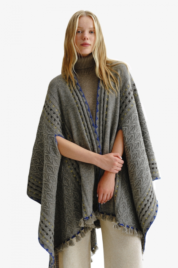 Mongolian Cashmere Hygge Poncho