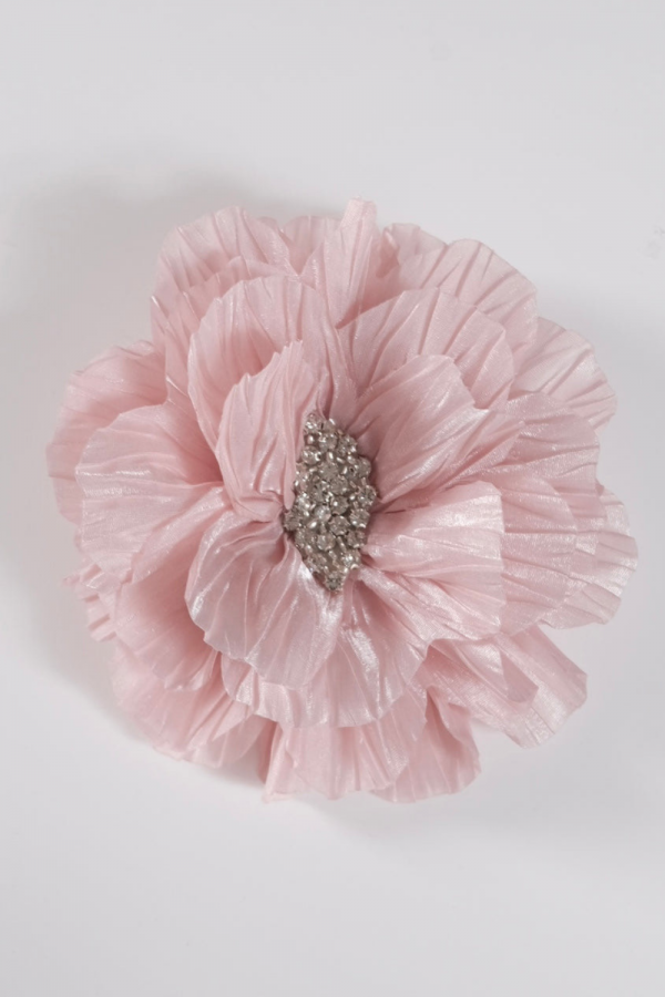  Paris Floral Brooch in Powder Pink