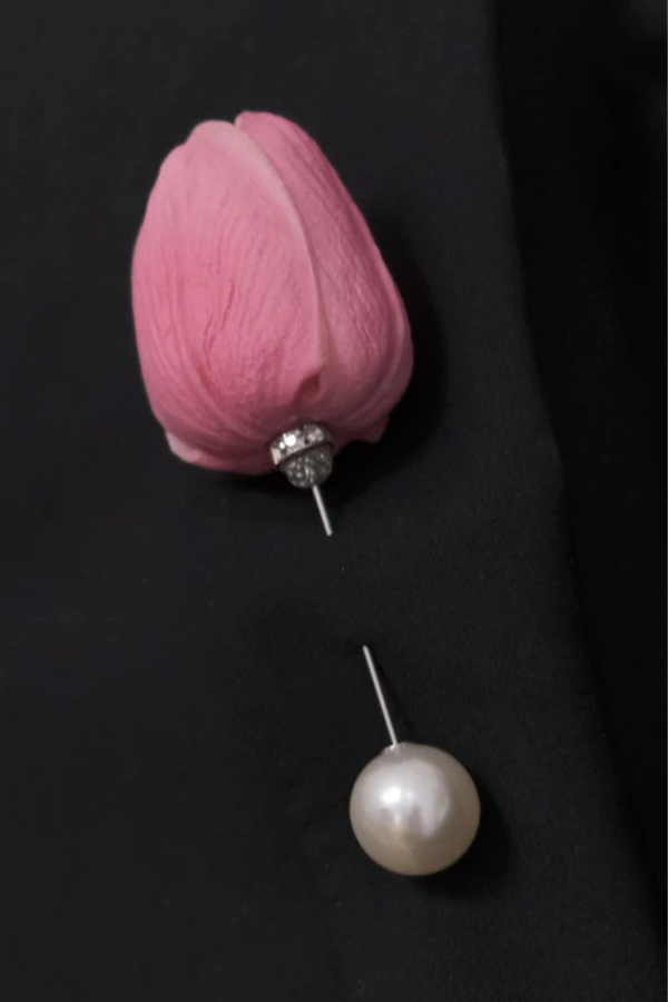 Brosa Pin de rever Pink Tulip